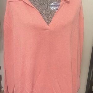 Vince Camuto Coral V-Neck Sweater